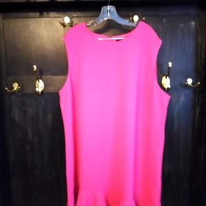 Victoria Beckham hot pink dress 3X
